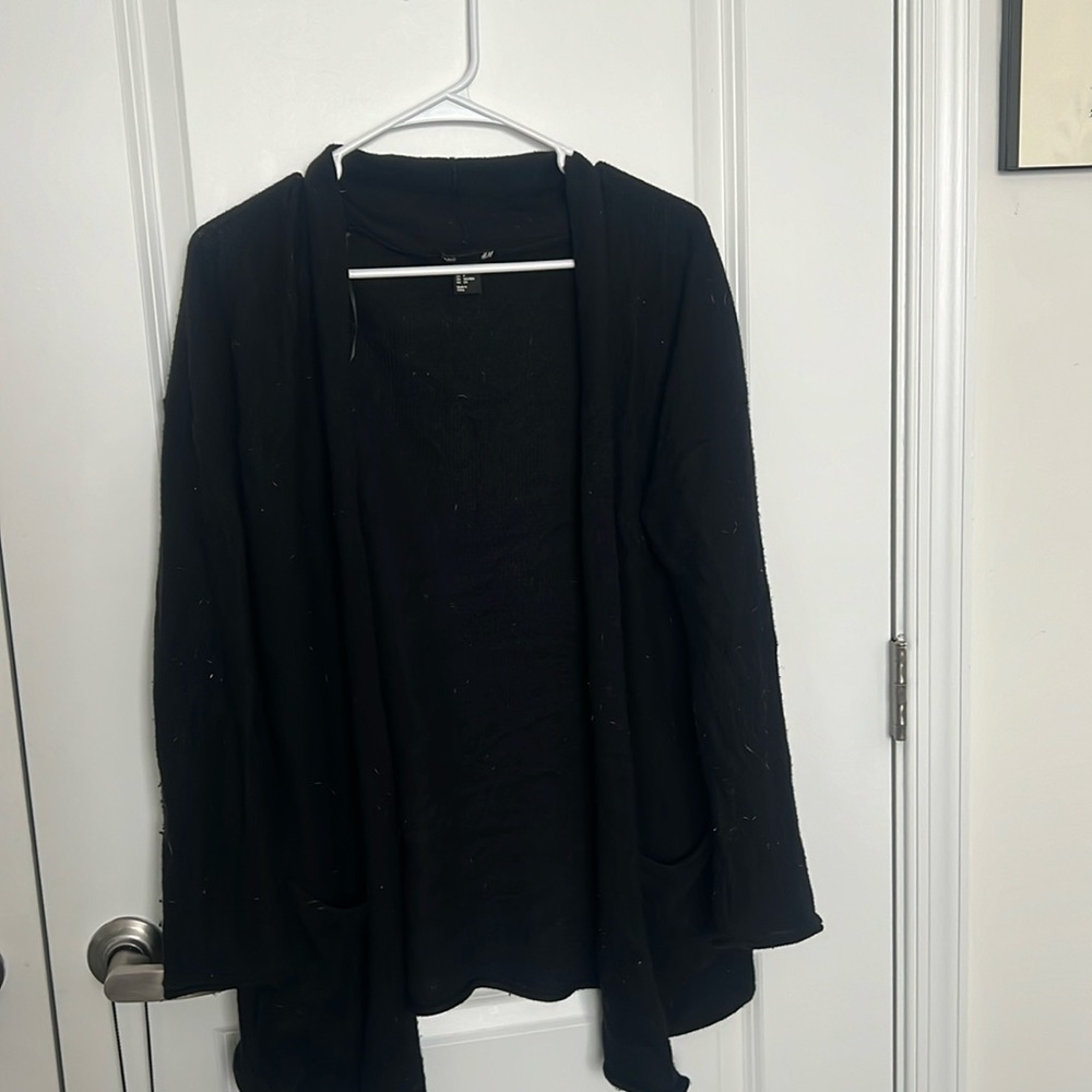 Black cardigan